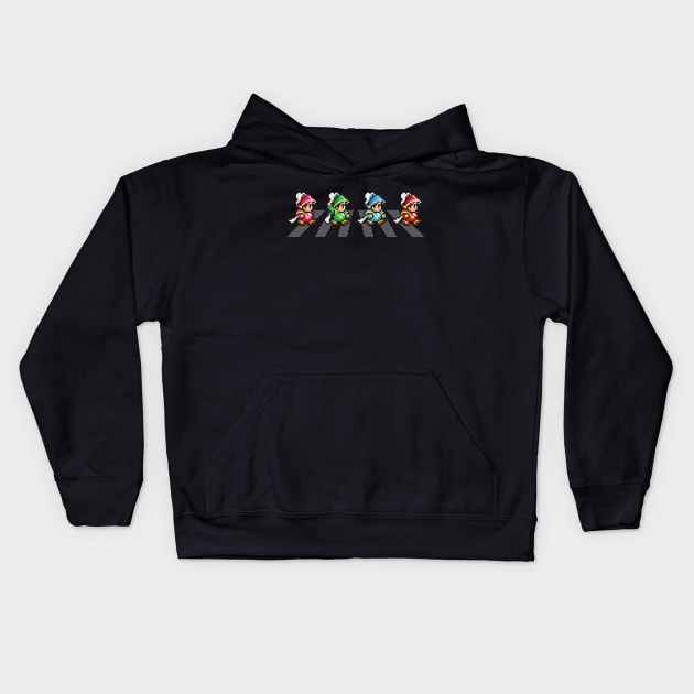 Final Fantasy: Onion Knights Crossing Kids Hoodie by inotyler